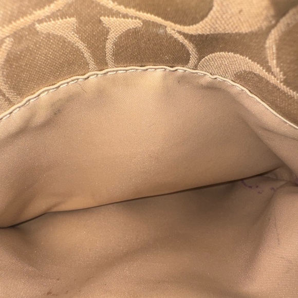 Coach Poppy Signature C Crossbody Khaki/Purple - Picture 5 of 6